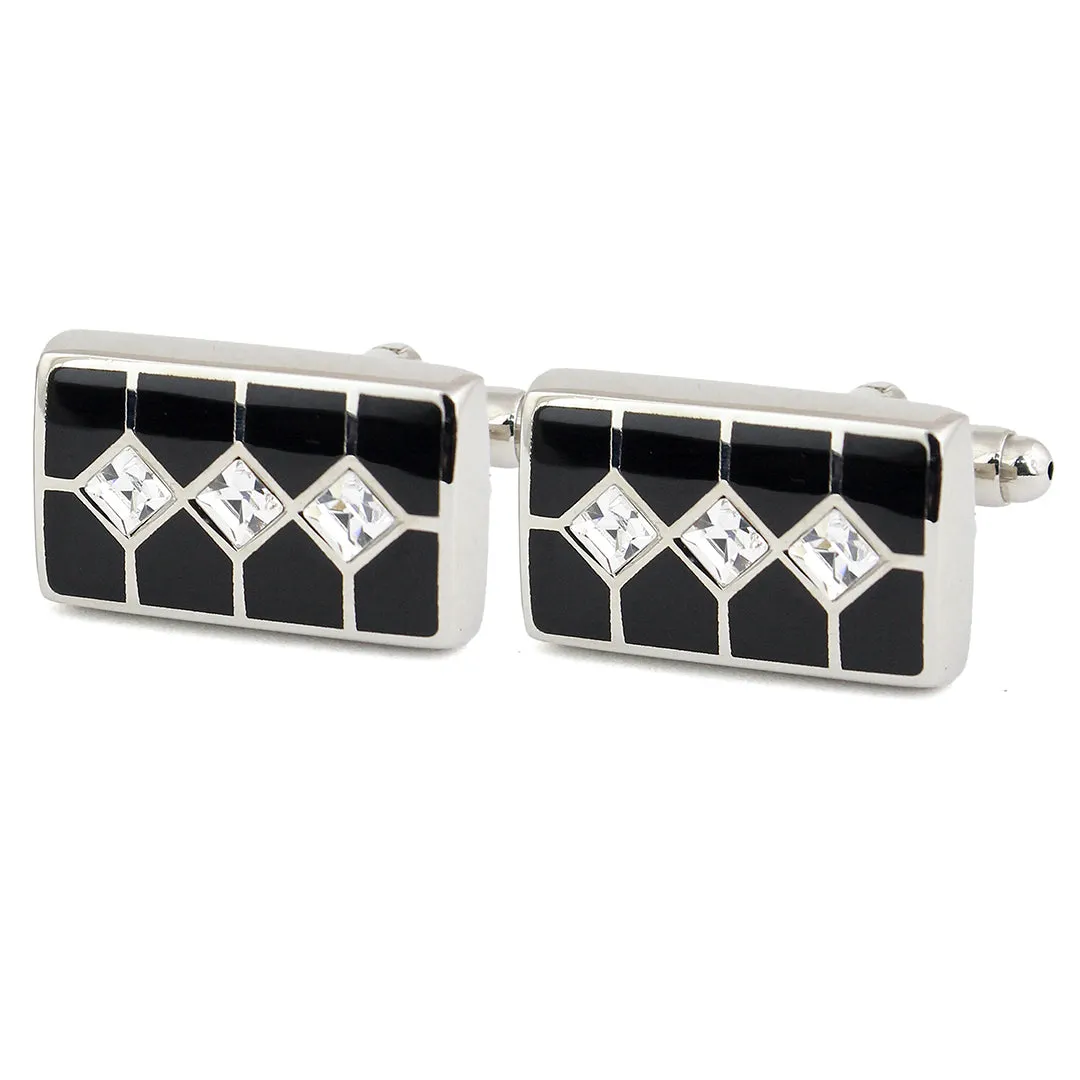 Peluche Stringking Crystal Cufflinks