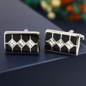 Peluche Stringking Crystal Cufflinks