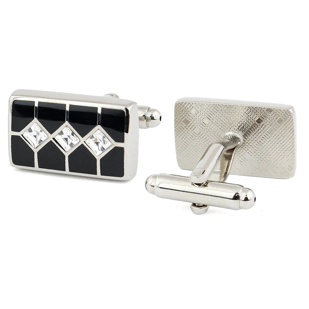Peluche Stringking Crystal Cufflinks
