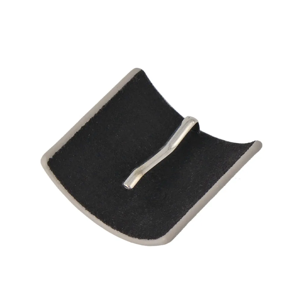 Rectangle Gray Leather Pony Hook
