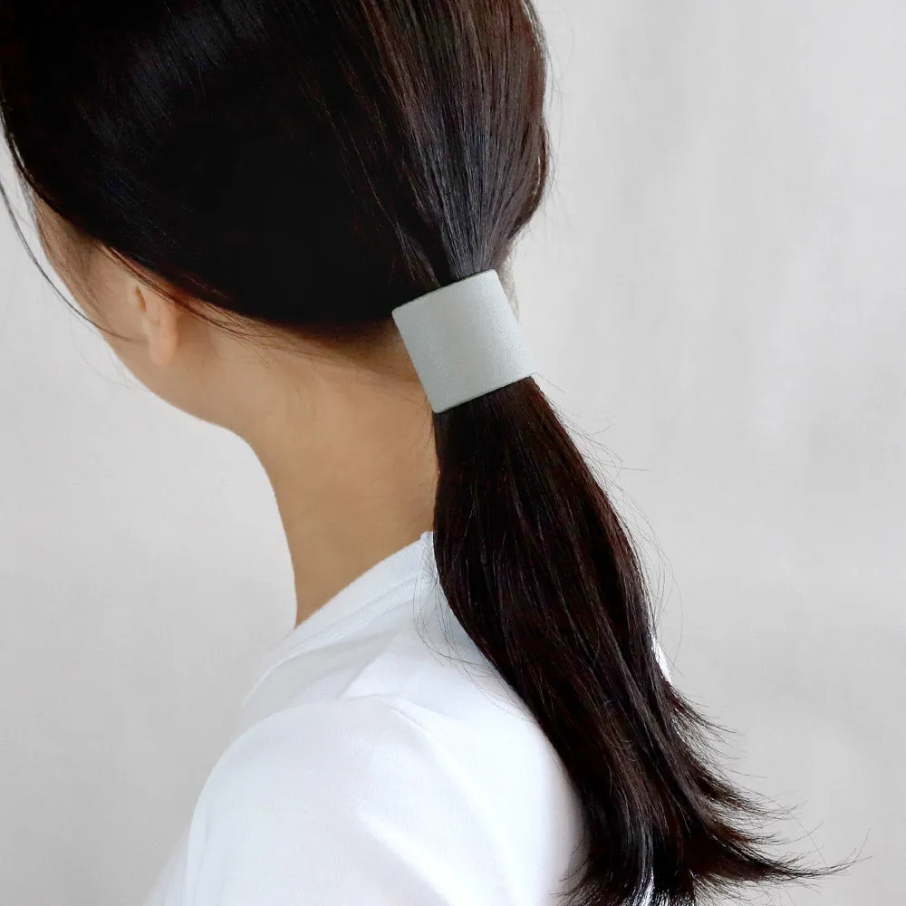 Rectangle Gray Leather Pony Hook
