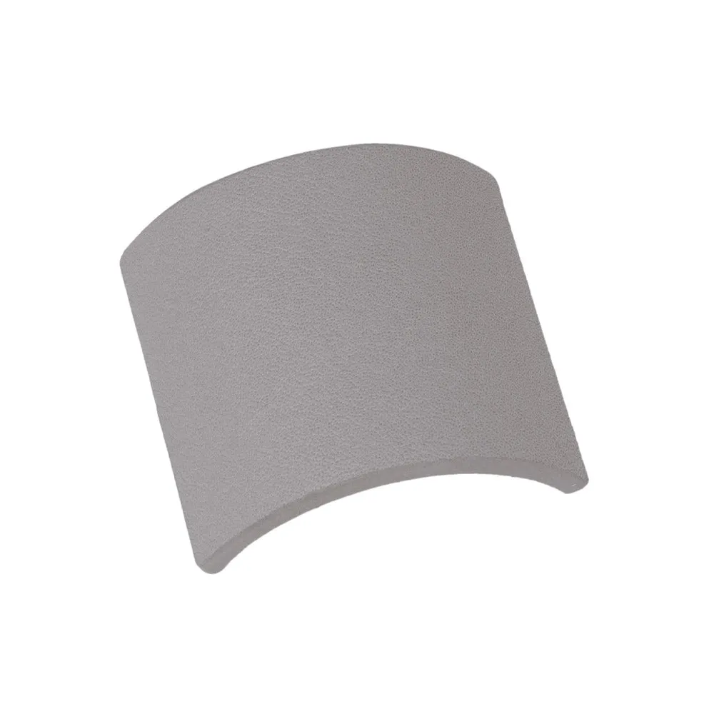 Rectangle Gray Leather Pony Hook