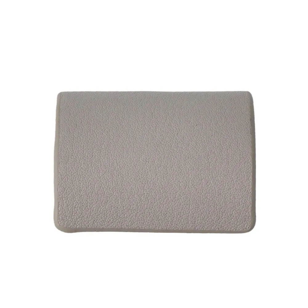 Rectangle Gray Leather Pony Hook