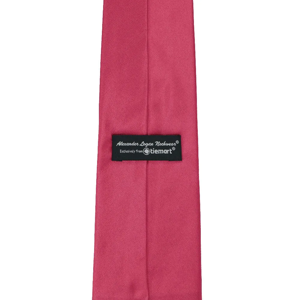 Ruby Red Solid Color Necktie