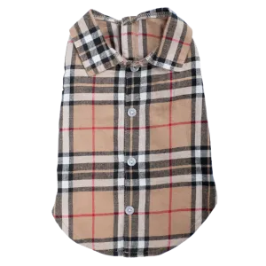 Shirt | Bias Plaid Tan