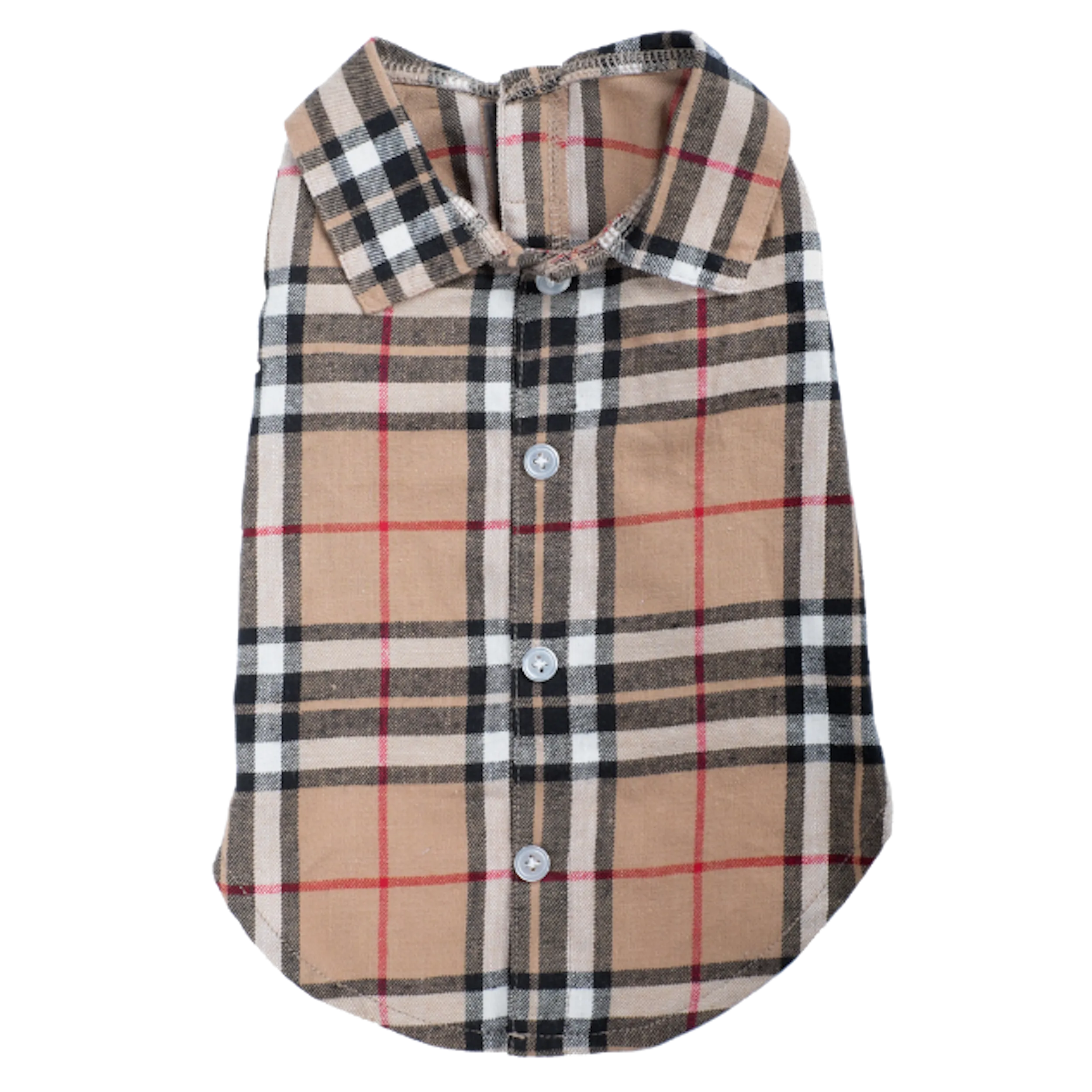 Shirt | Bias Plaid Tan