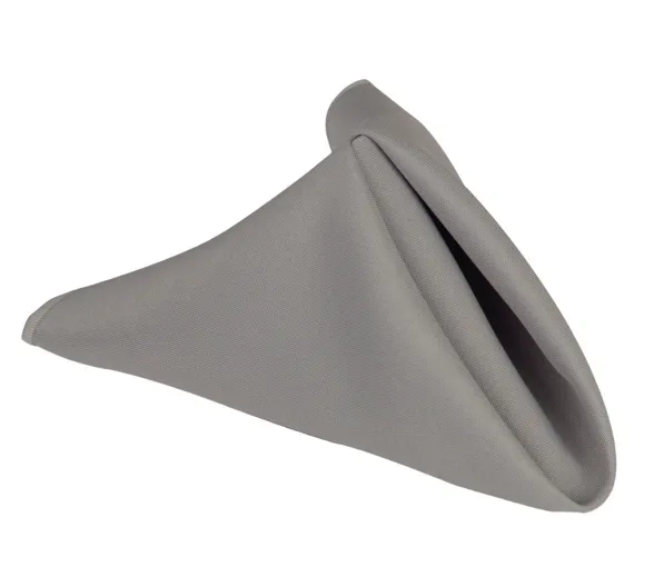 Silver - 20 x 20 inch Polyester Napkins ( 5 Pieces )