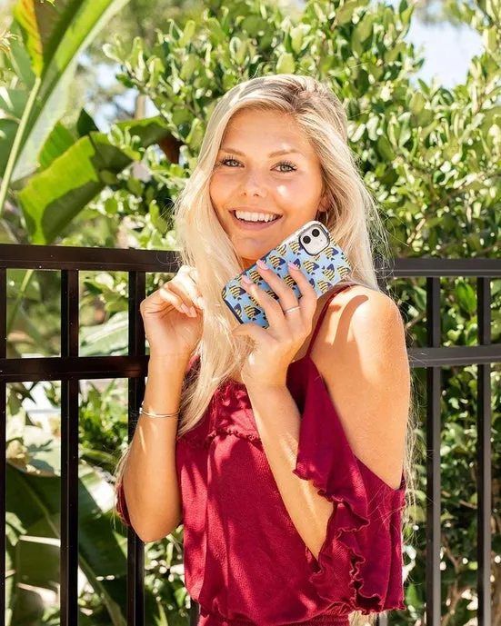 Something's Fishy | Navy Blue & Yellow Fish Print Case