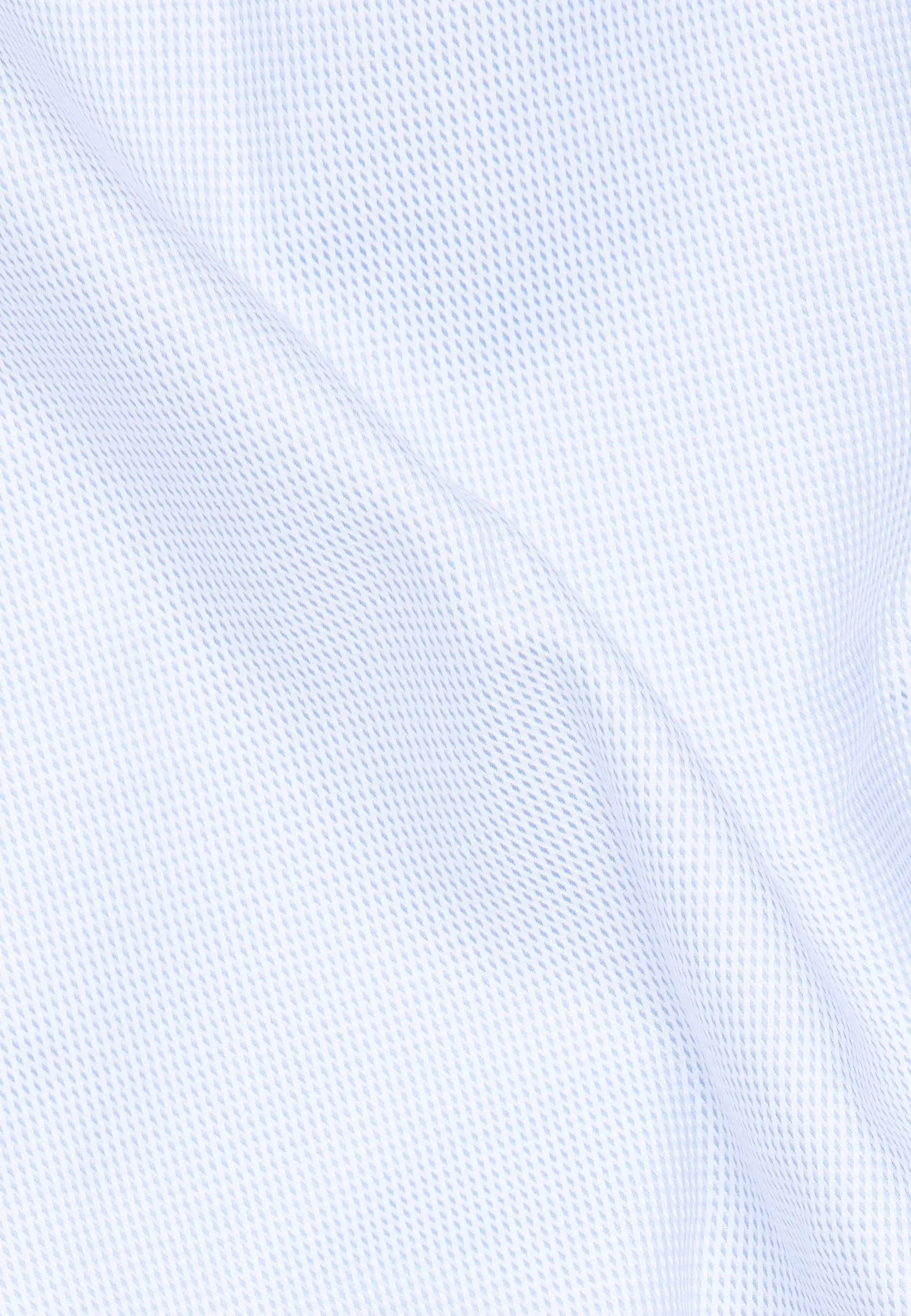 'Structured Twill' In Sky Blue - Slim Fit - Textured Weave Cotton Twill Dress Shirt with Cutaway Collar by Eterna 1863
