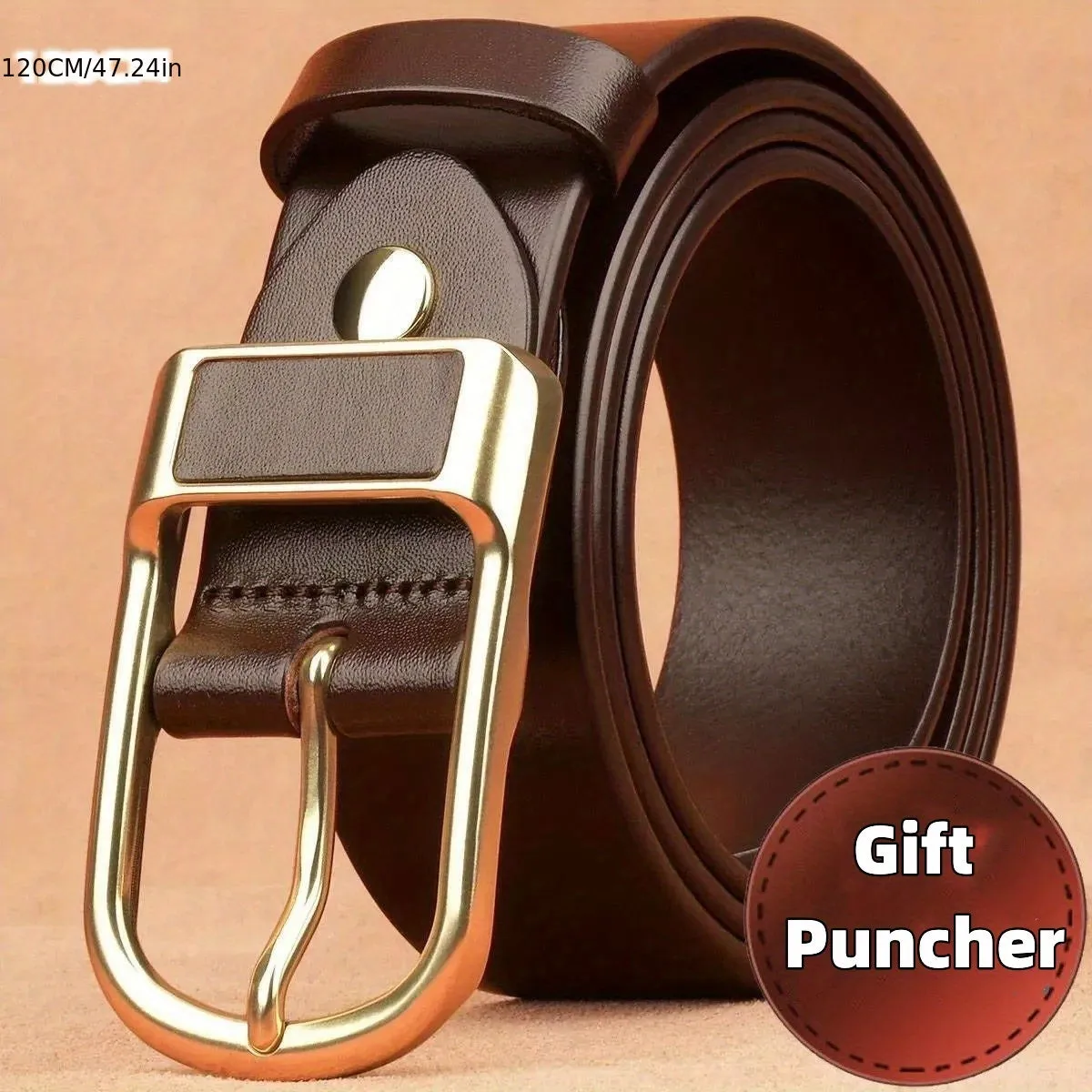 Vintage Buckle Belt Perfect for Gifts or Business Casual Attire