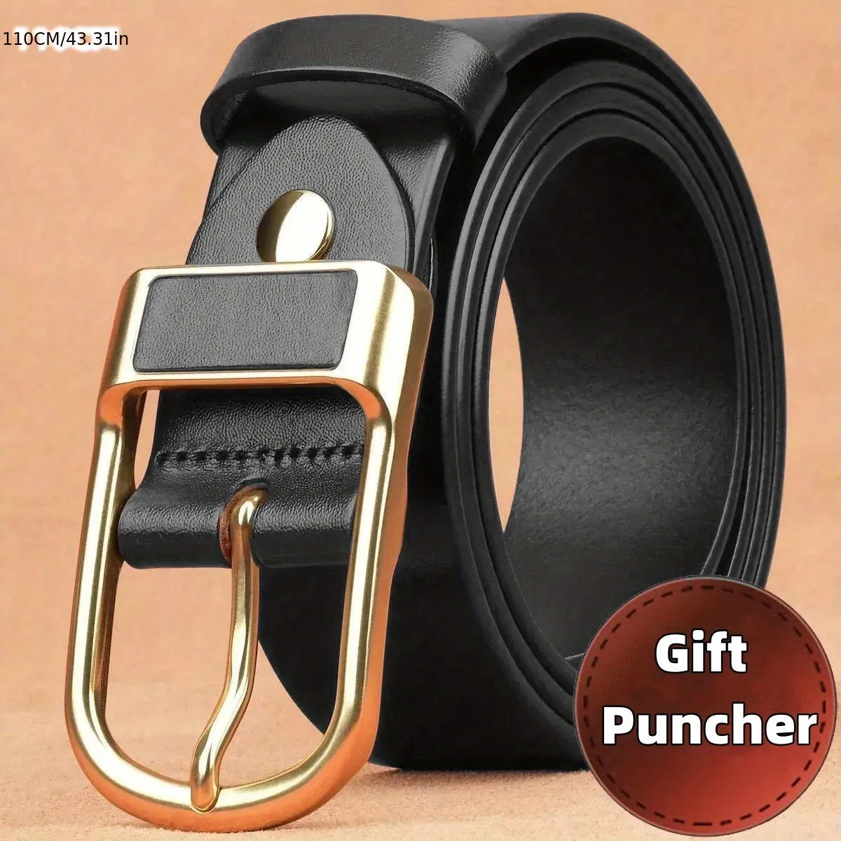 Vintage Buckle Belt Perfect for Gifts or Business Casual Attire