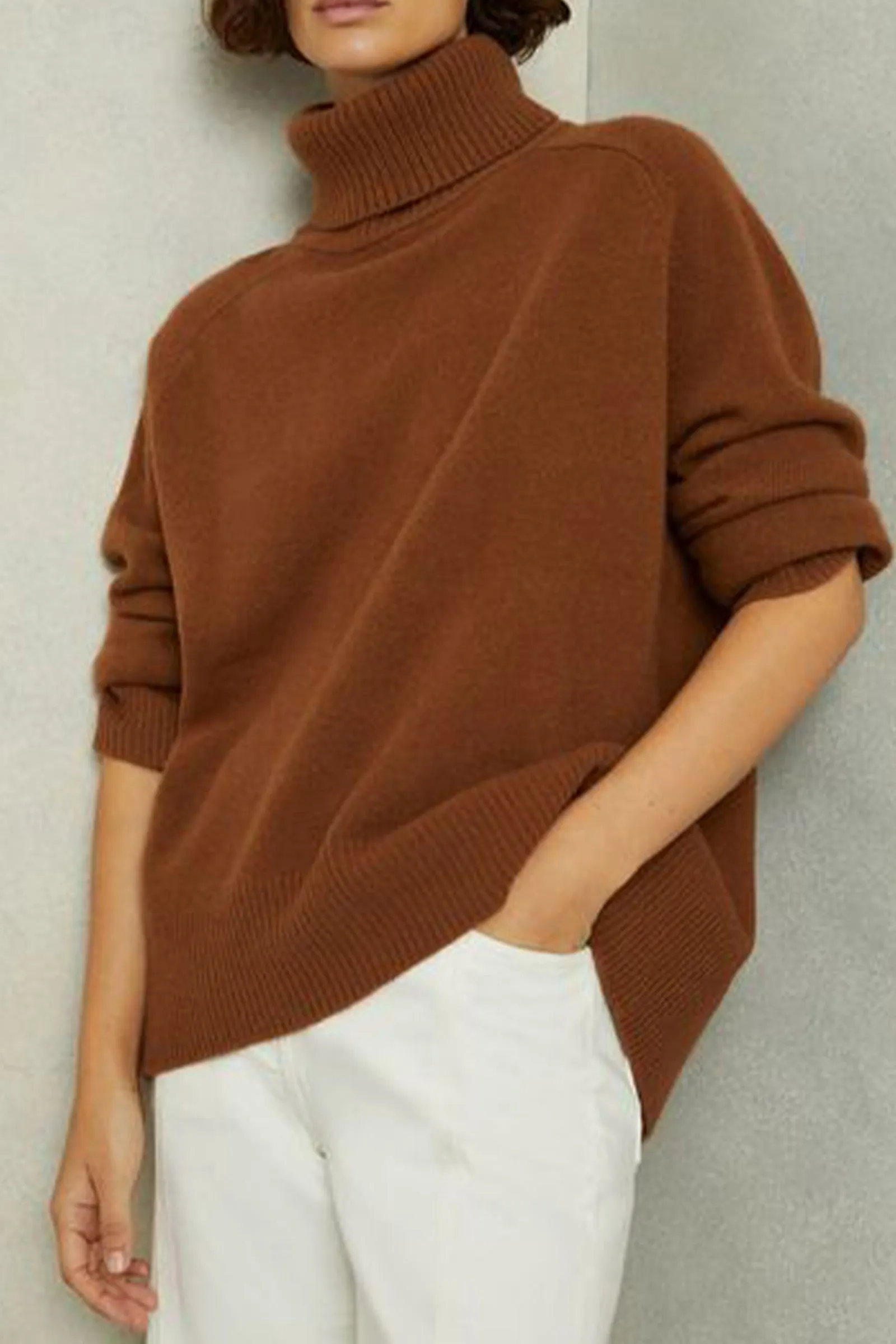 Wool-Cashmere Roll-Neck Jumper