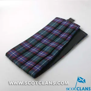 Wool Cummerbund in Hunter Modern Tartan